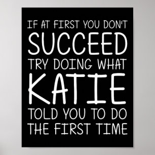 Poster Katie Nom cadeau Anniversaire Personnalisé Funny C