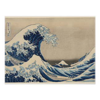 Poster Katsushika Hokusai,Under the Wave off Kanagawa 