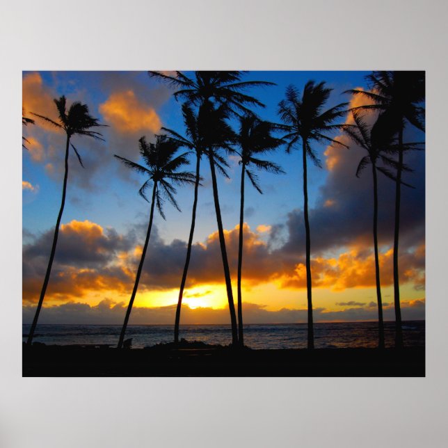 Poster Kauai Sunrise (Devant)