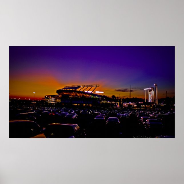 Poster Kauffman Stadium Kansas City IMMENSE toile d'art I (Devant)