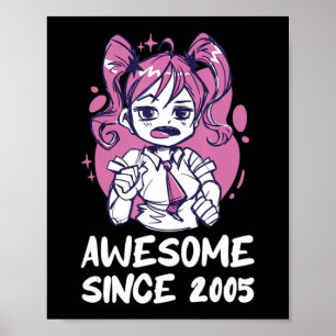 Poster Kawaii Anime Merch the Birthday Girl Years Old Bor