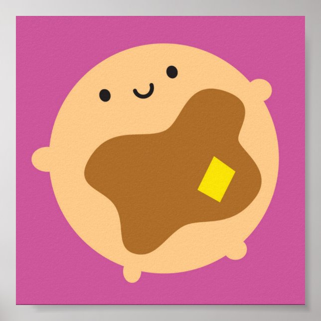 Poster Kawaii Pancake (Devant)