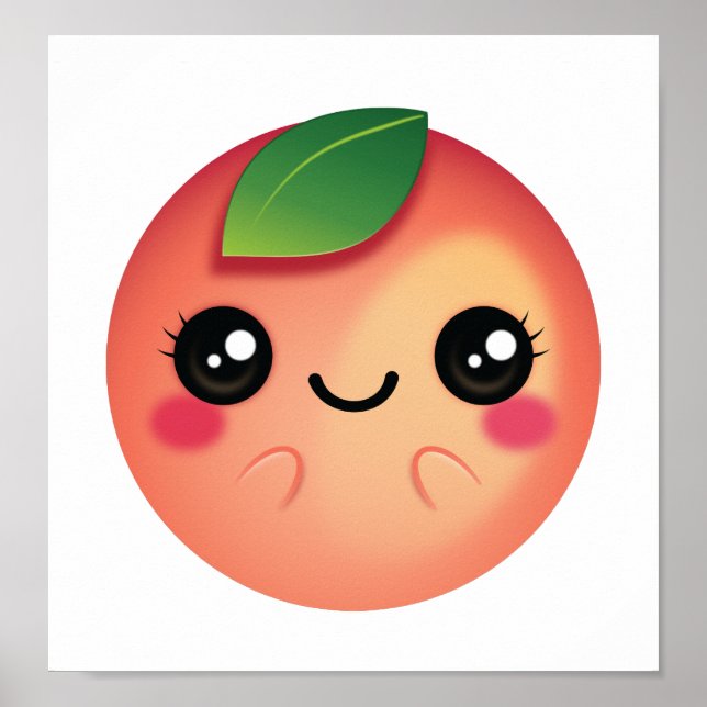 Poster Kawaii Peach (Devant)