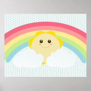 Poster Kawaii Sun