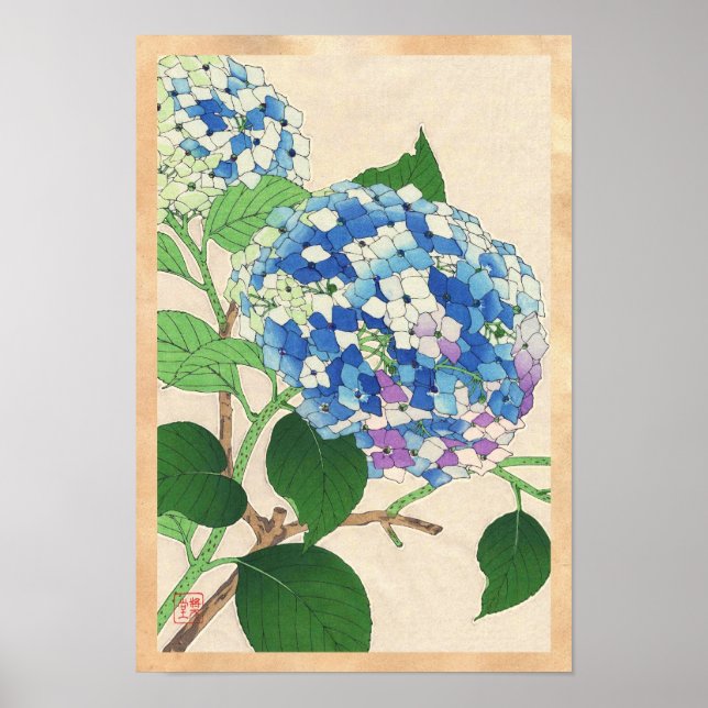 Poster Kawarazaki Shodo Floral Calendrier floral de la fl (Devant)