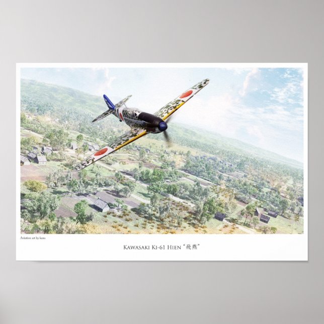 Poster Kawasaki Ki-61 (Devant)