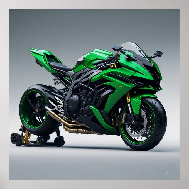 Poster Kawasaki Ninja H2R (Devant)