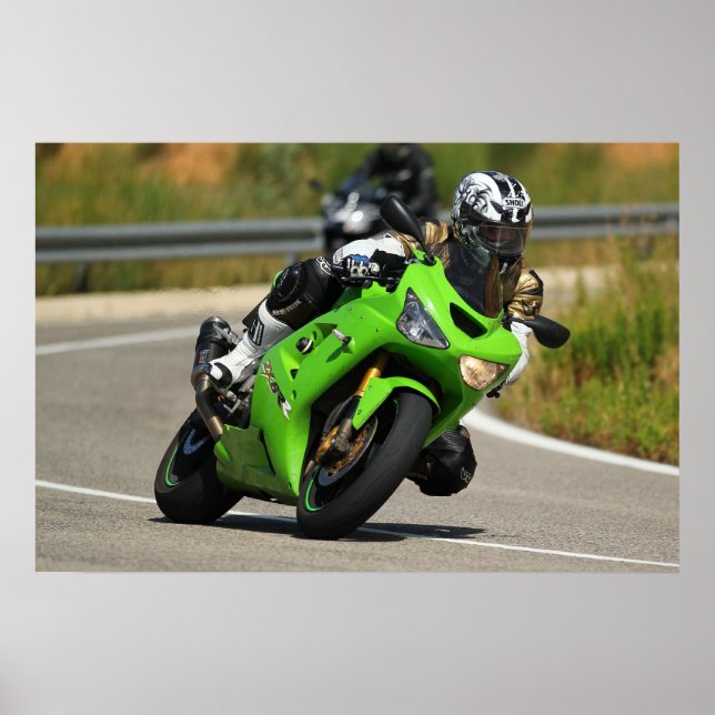 POSTER KAWASAKI ZX6R (Devant)