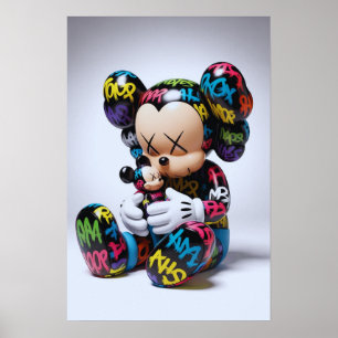 Poster Kaws Companion : Graffiti Splash