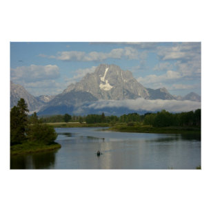 Poster Kayak dans le Parc national de Grand Teton