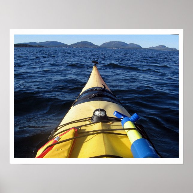 Poster Kayak in Water (Devant)