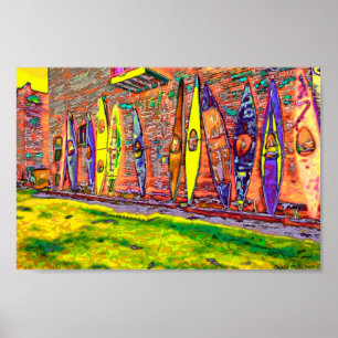 Poster Kayaks cassés