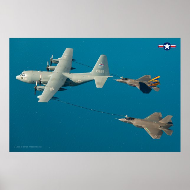 Poster KC-130R HERCULES et F-35C LIGHTNING II (Devant)