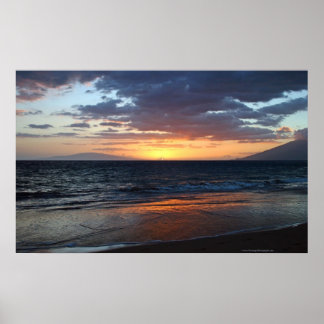 Poster Keawakapu Sunset