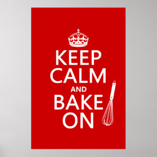 Poster Keep Calm and Bake On