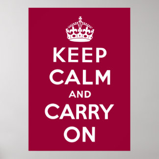 Poster Keep Calm and Carry