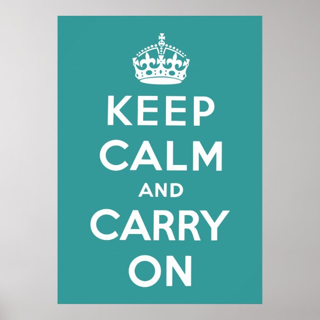 Poster Keep Calm and Carry (Devant)
