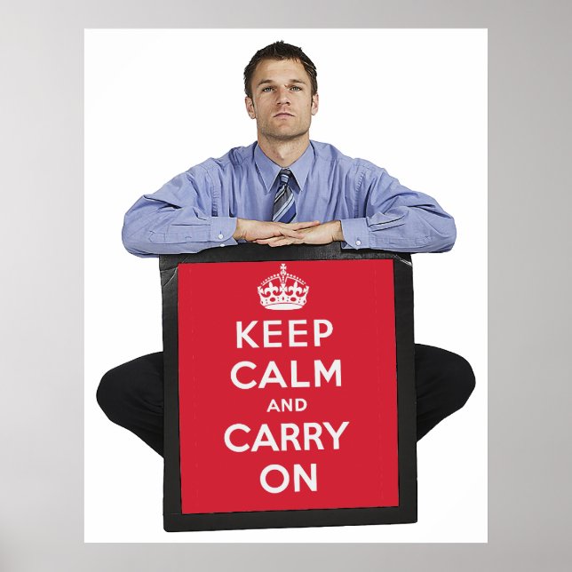 Poster Keep Calm and Carry (Devant)