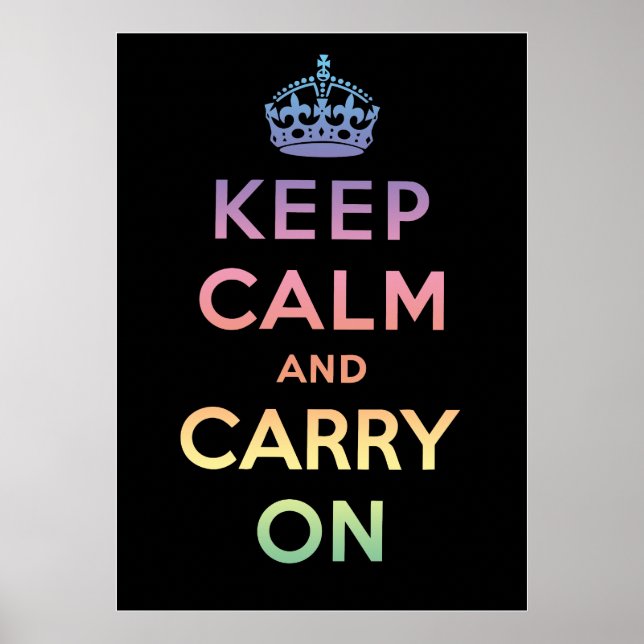 Poster Keep Calm and Carry (Devant)