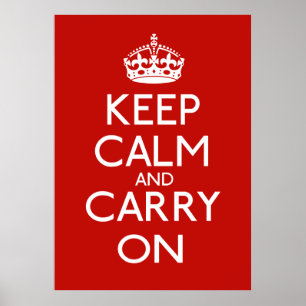 Poster Keep Calm and Carry