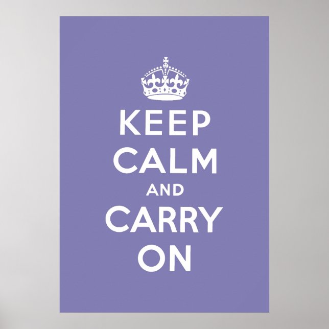 Poster keep calm and carry on original (Devant)
