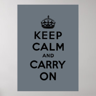 Poster keep calm and carry on original