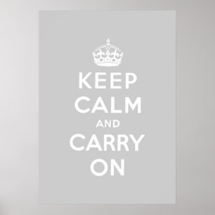 Poster keep calm and carry on original