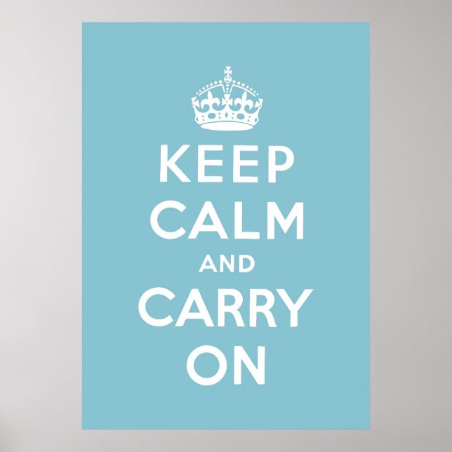 Poster keep calm and carry on original (Devant)