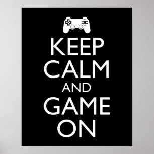 Poster Keep Calm And Game On