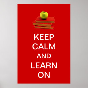 Poster Keep Calm and Learn On