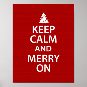 Poster Keep Calm and Merry On