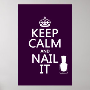 Poster Keep Calm and Nail It (Nail polish)