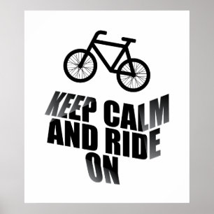 Poster Keep calm and ride