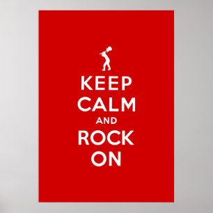 Poster Keep calm and rock on