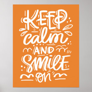 Poster Keep Calm And Smile On
