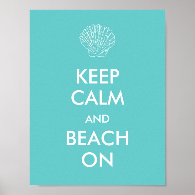 Poster - KEEP CALM BEACH (Front)