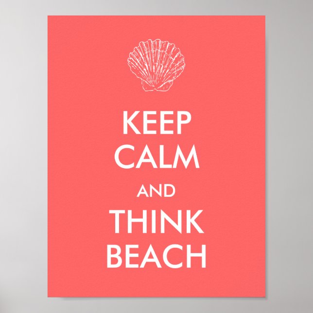Poster - KEEP CALM BEACH (Front)
