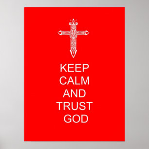 Poster Keep Calm Trust God