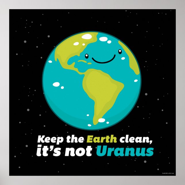 Poster Keep The Earth Clean (Devant)