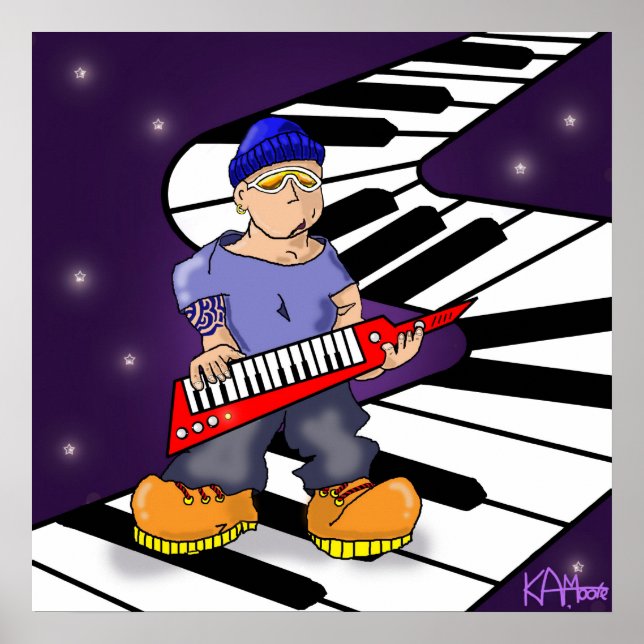 Poster "Keez" - by Kev Moore (Front)