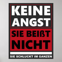 Keine Angst, sie beisst nicht. Hund/Hunde