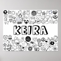 'KEIRA' Couleur-it-Yourself Outline Design