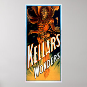 Poster Kellar's Wonders habillés comme Devil Magic