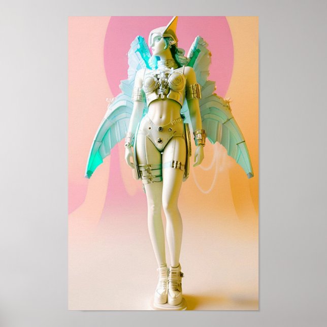 Poster Ken Gage Futur Parfait Vapowave Angel (Devant)