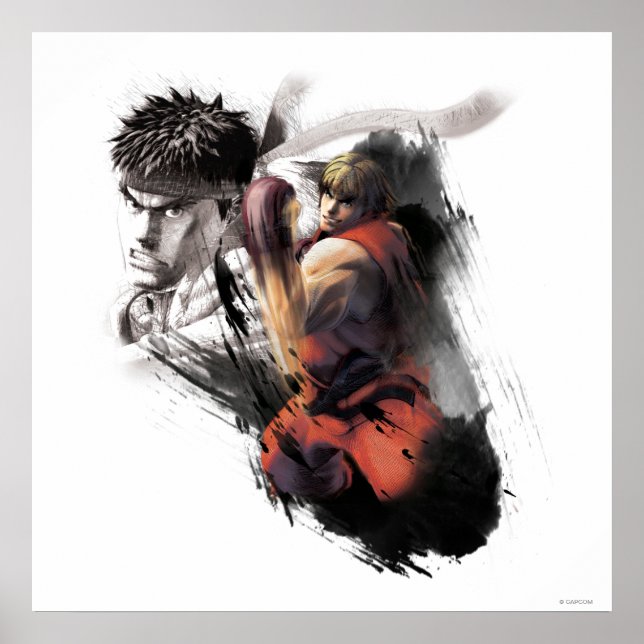 Poster Ken Vs. Ryu (Devant)