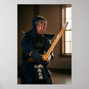 Poster Kendo japonais