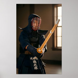 Poster Kendo japonais