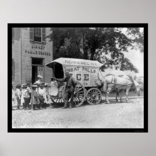 Poster Kennebec Ice Wagon 1899
