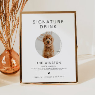 Poster KENNEDY Minimaliste 1 Photo Boisson Signature Anim