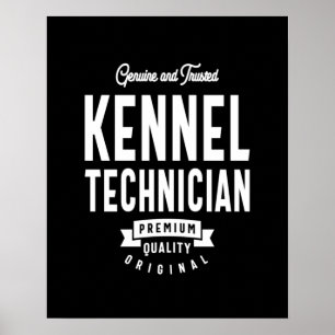 Poster Kennel Technician Job Title Cadeau